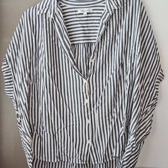 Madewell Striped Button Down Shirt - Picture 1 of 1